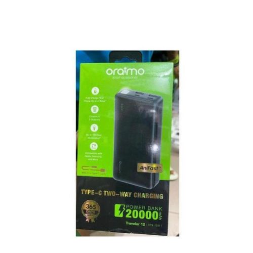 Oraimo 20000Mah Long lasting Fast piwerbank power for days