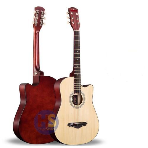 Acoustic Box Guitar With Bag And Strap - Natural