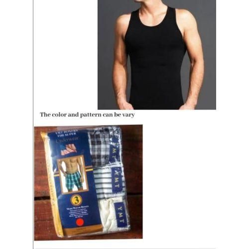 4 In 1 Men's Underwears (Singlet & Boxers)