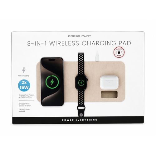 Wireless Charging Pad, 3 in 1 Charging pad compatible with apple Watch,Airpods,Iphones, and wireless devices.