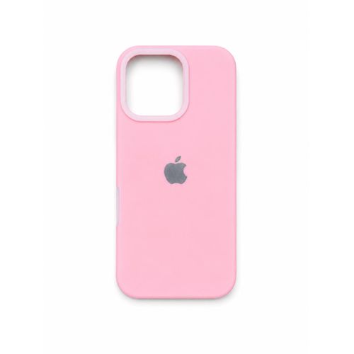 Premium Liquid Silicone Shockproof Protective Case for iPhone 16 Pro – Light Pink