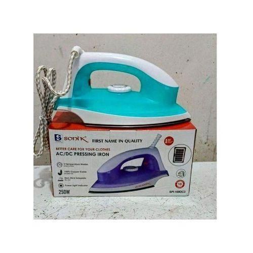 250W Inverter Energy Saving Electric Dry Pressing Iron - Good For Solar Users - 250Watts