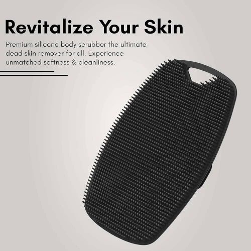 Silicone Body Scrubber Exfoliator For Deep Body Cleaning Dead and Dry Skin Removal