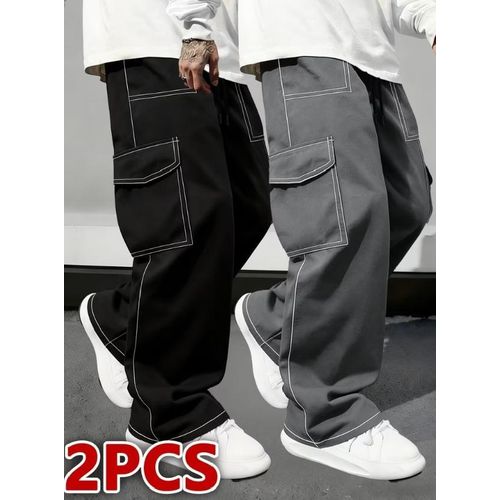 Fluffy Xtra Contrast Pant 2 piece-Bank/Grey