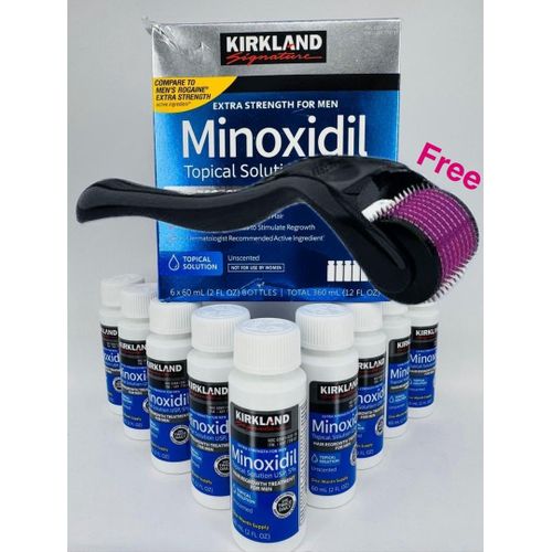 6 month Magic restoration Signature Minoxidil 5% Topical Solution + Free derma roller