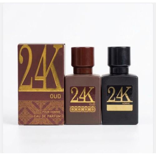 24 K Oud & Homme Perfume 30ml 2in1 combo nafdac no : A2-3406