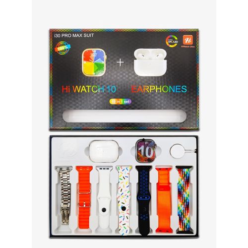i30 Pro Max Smartwatch Set (SUPER AMOLED) + Earpod