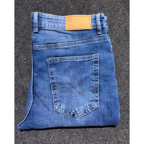 Original Pencil Denim Jean For Guys-Sky-Blue