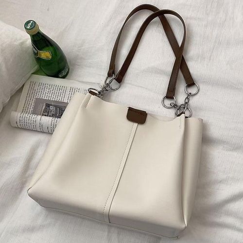 Ladies Hand Bag High Capacity Tote Bag Shoulder Bag For Women Crossbody Bag Handbags White