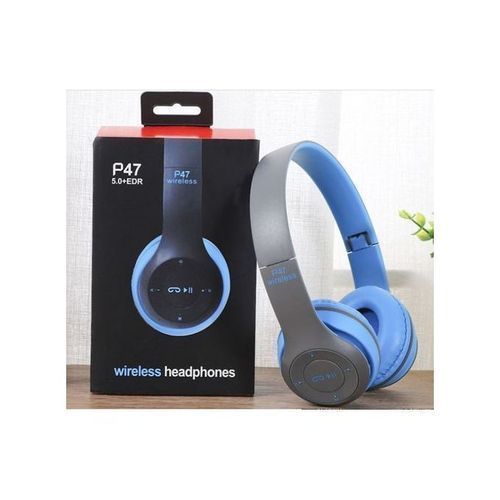 5.0 Wireless Bluetooth Stereo Fordable HEADPHONE(blue)