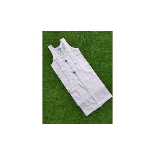 6 pieces white singlet for boys