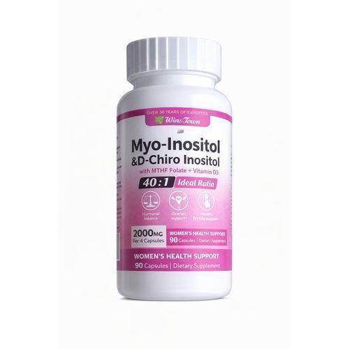 Myo D-Chiro inositol Capsules - Hormonal Balance & Ovarian Health 200MG x90