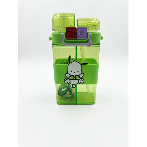 Split-Compartment Character Drink Bottle with Strap