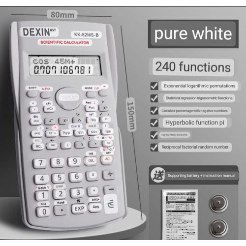 Scientific Calculator With 240 Functions