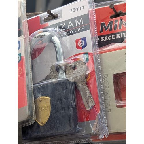 Lizam 75mm Heavy Duty Rubber-Coated Security Padlock