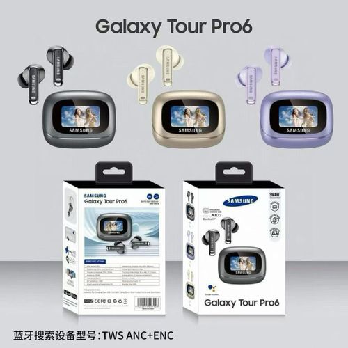 Galaxy Tour Pro6- Pure Bass Smart screen touch True Wireless Noise Cancelling Earbuds With Smart Charging Case