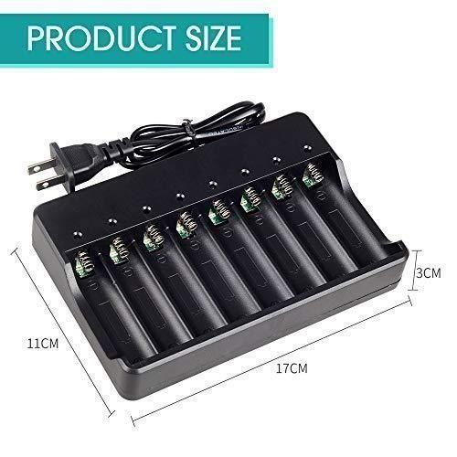 Lithium 3.7V 18650 Battery Charger 8 Slot Type