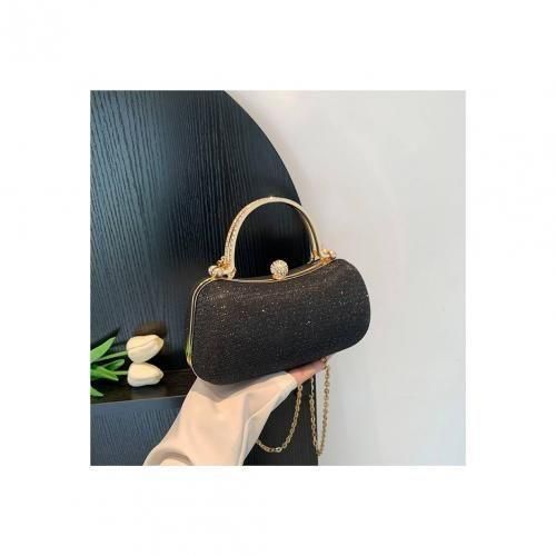 Luxury Cute Clutch Purse With Chian Handle + FREE Gift - Black Color