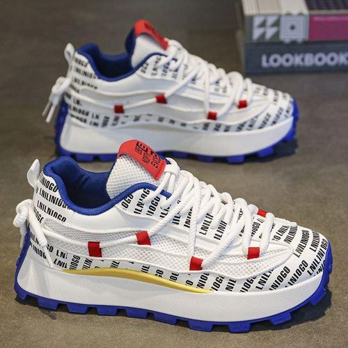 Unisex quality sneakers for men and women-white/blue