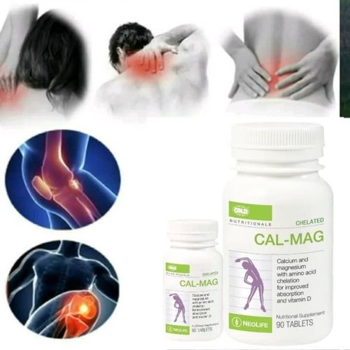 Chelated Cal-Mag 500 IU Vitamin D3 Cal Mag- 90 Tablets (Single) Calmag