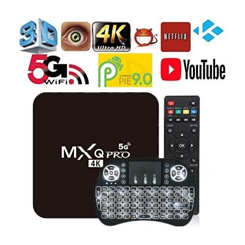 Smart Android Tv Box MXQ PRO 5G 4K+Wireless Keyboard
