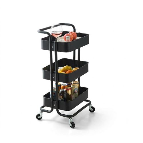 3-steps rolling utility cart/storage trolley