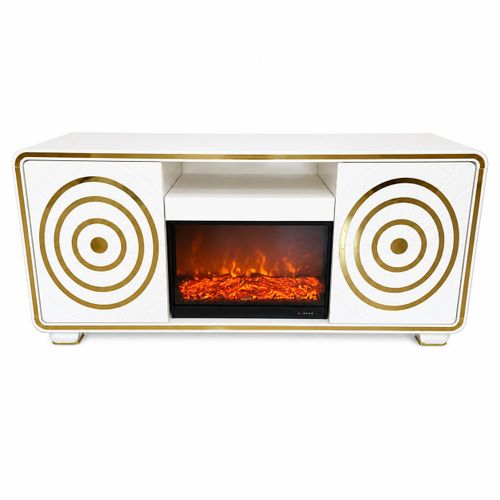 Luxurious Electrified Fireplace TV Stand For Smart Home