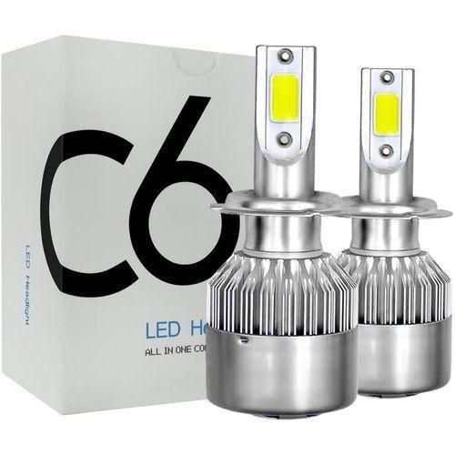 C6 H7 36W 3800lm LED Headlight Pair, 6000K Turbo Light Kit