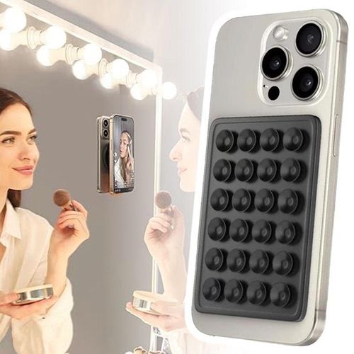 Silicone Suction Cup Phone Holder Adhesive Mount Pad for TikTok Video Recording & Selfies
