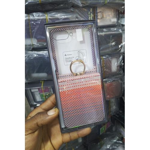 Leather case for z flip 5 case