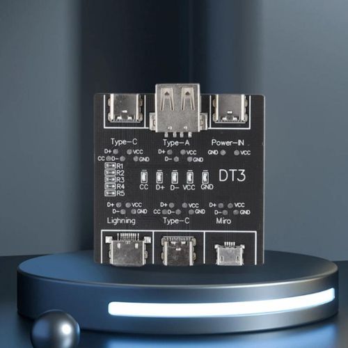 DT3 Data Cable Detection Board USB Cable Tester For IOS Android Type-C Short