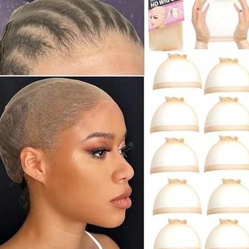 10 Pcs Transparent HD Wig Cap
