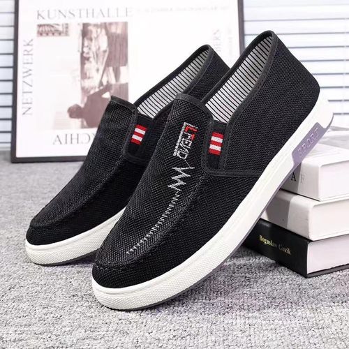 Men's shoe for casual walking - Office sneakers for men - black