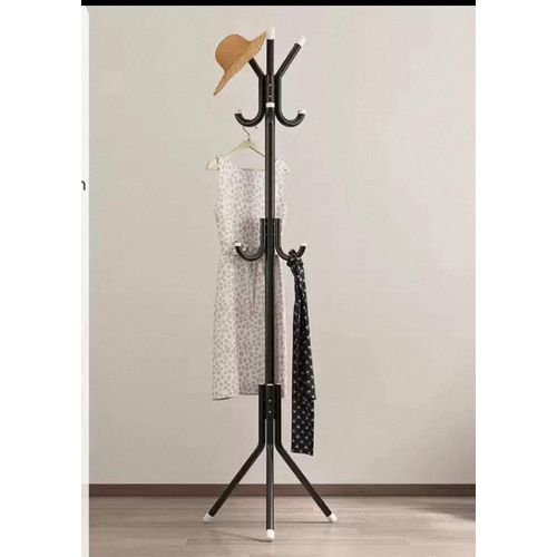 Wig Bags Hanger- Wrought Iron Coat Rack Fashion Hanger Creative Clothes Rack Floor Bedroom