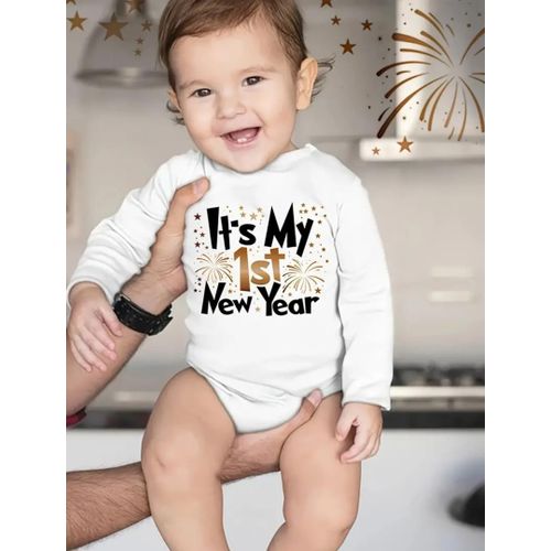 1st Christmas Long Sleeve Romper
