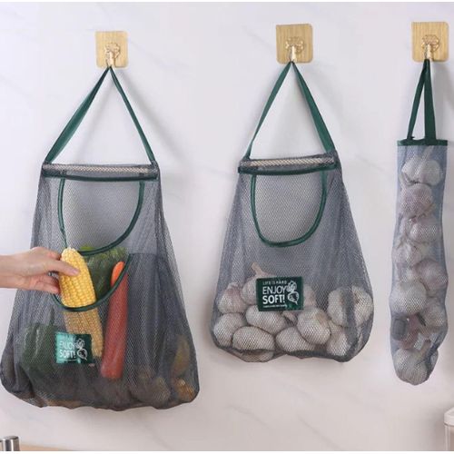 Kitchen Storage Basket (3-1 Hanging Mesh Bag Fruit)