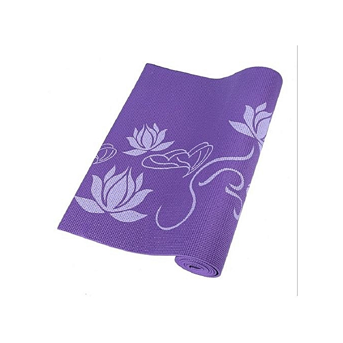 Gaiam Print Yoga Mat With Bag - Purple