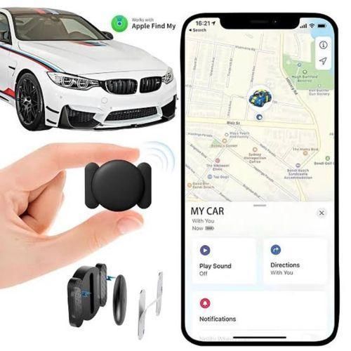 iOS FindMy Anti-lost Device Suitable For, Car, Vehicles, Locator magnetic Tracker -Black