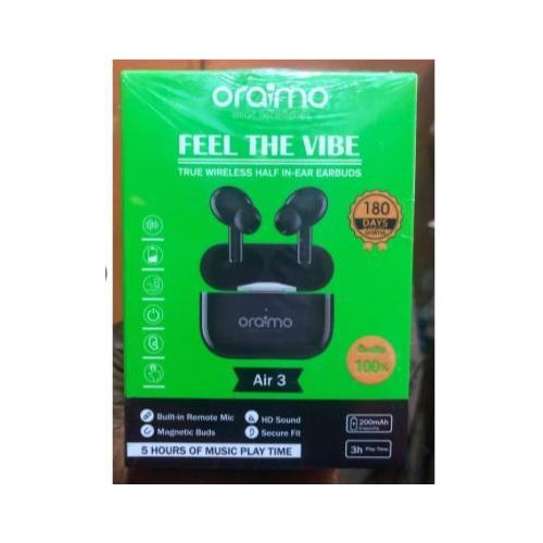 Oraimo Pods Pro Wireless Earbuds – Premium Stereo Sound, Super Bass & HD Audio For Music & Calls