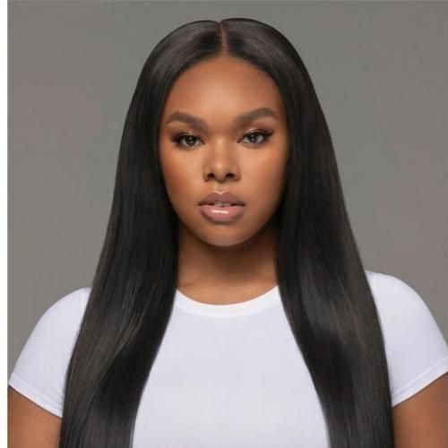 Straight Long Soft Wig With Closure For Ladies