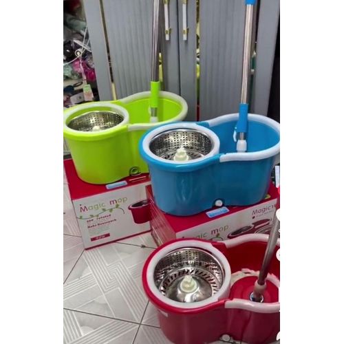 Magic Spin Mop Bucket with Stainless Steel Wringer