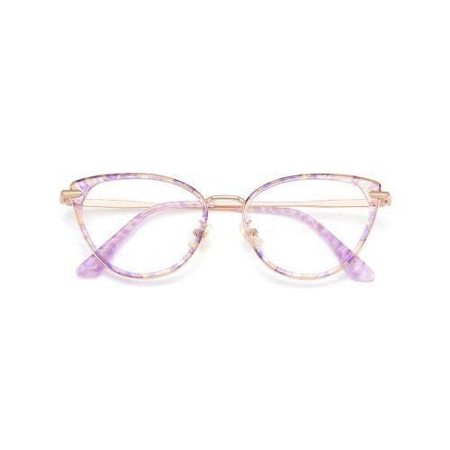 New Cat-Eye Retro Ultra-Light Plain Artifact Glasses Frame Can Be Equipped with Prescription Anti-Blue Light Reading Glasses for Women