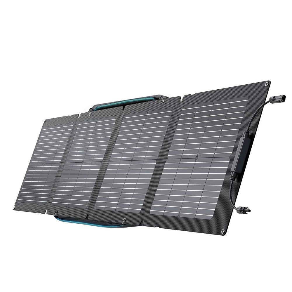 ECOFLOW 110W Portable Solar Panel for Power Station, Foldable Solar Charger Chainable with Adjustable Kickstand, Waterproof IP68 for Outdoor Camping Indoor RV