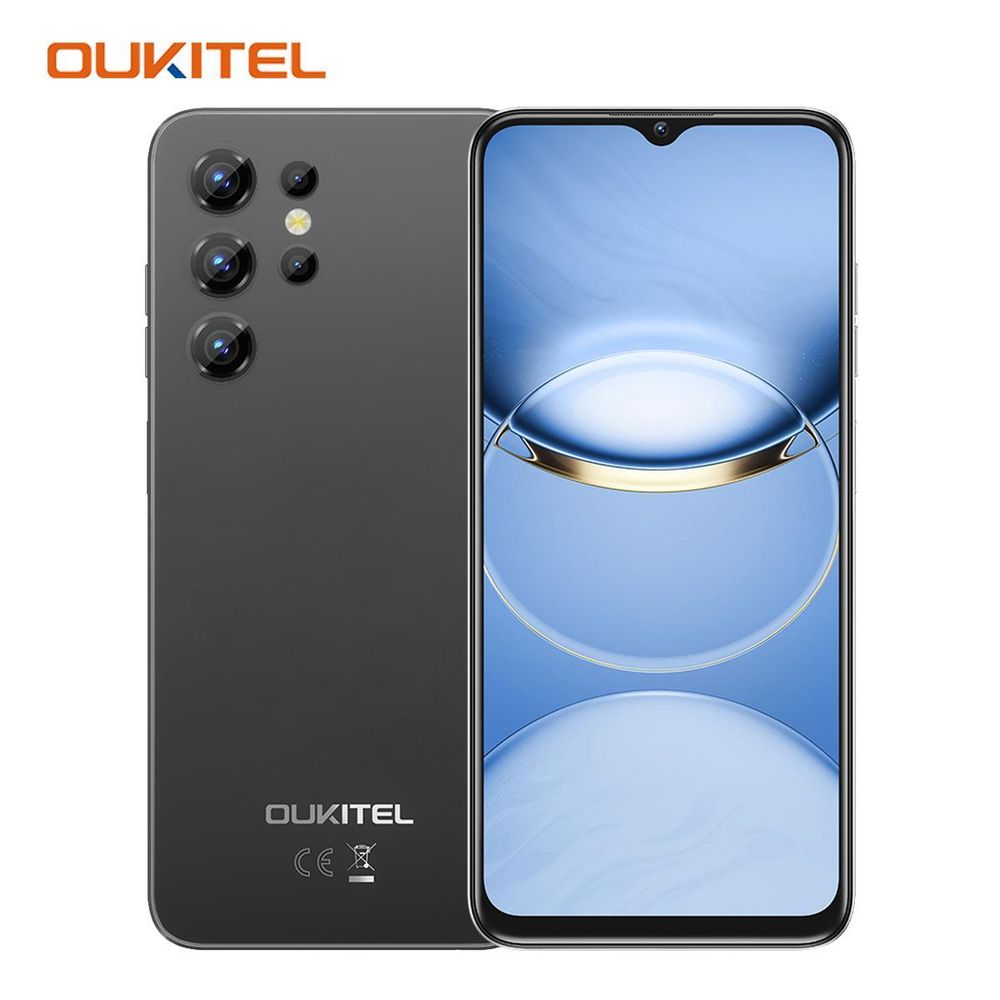 OUKITEL Smartphone C1 Black Affordable 4GB+128GB Smartphone 6.5 Inch HD Display 5150mAh Big Battery Dual SIM Android 13 Budget Phone Nigeria
