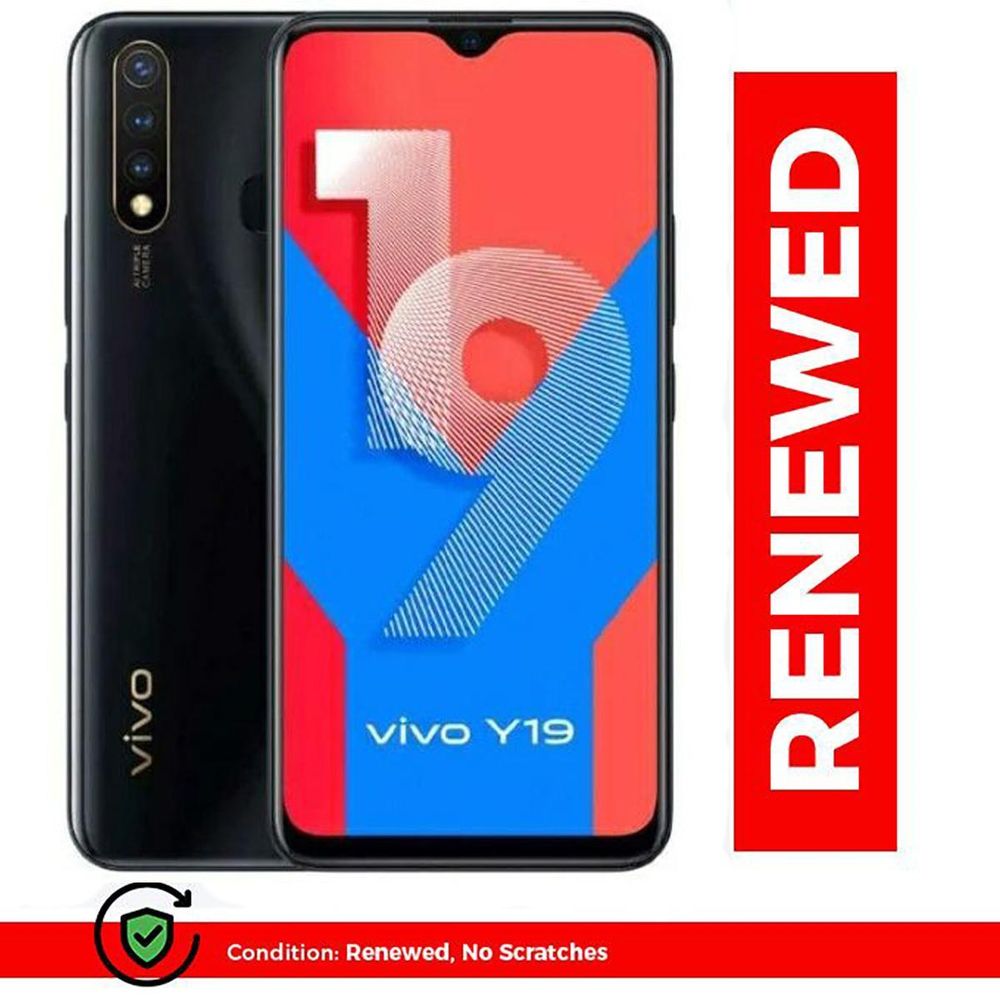 Vivo Y19 smartphone 8GB RAM+128GB ROM Dual SIM 6.53-inch 5000mAh Screen HD Camera 16MP Face Unlock + Fingerprint-Black