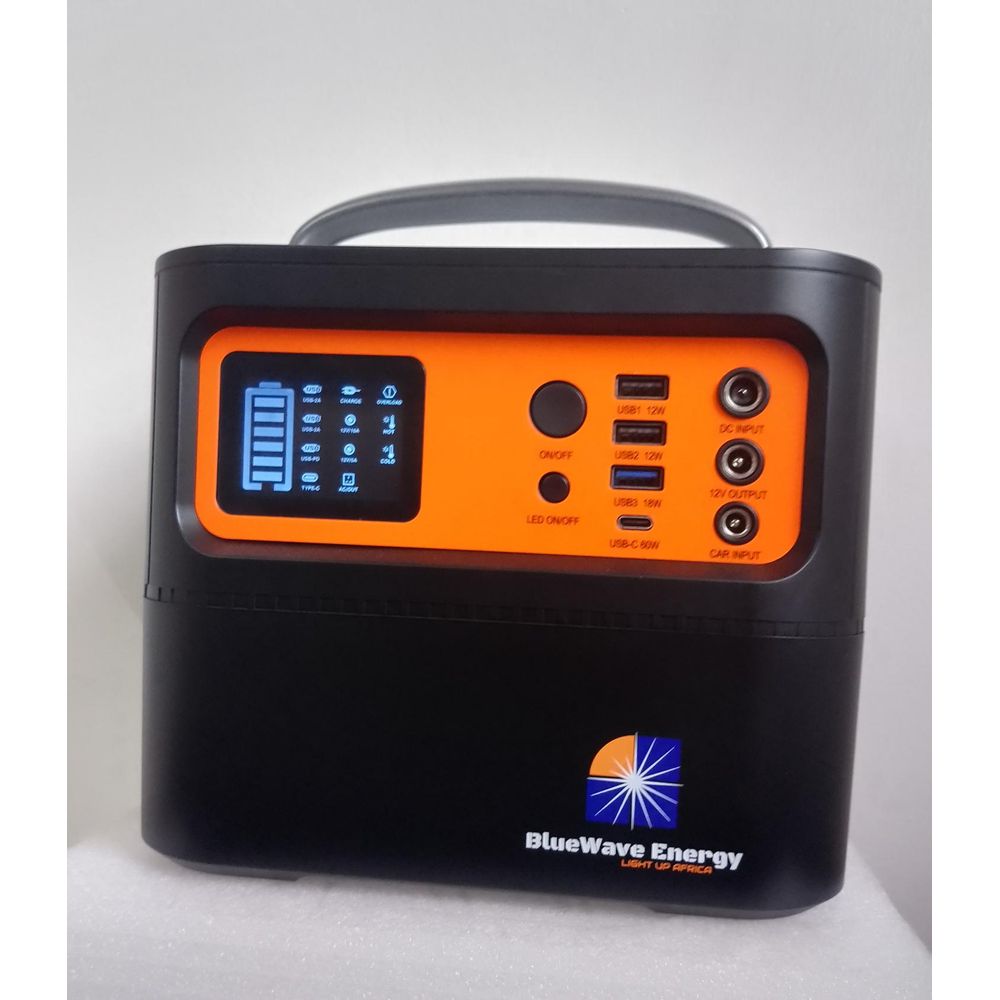 Blue Wave Portable 500W Home And Office Solar Inverter Generator with inbuilt Lithium Battery