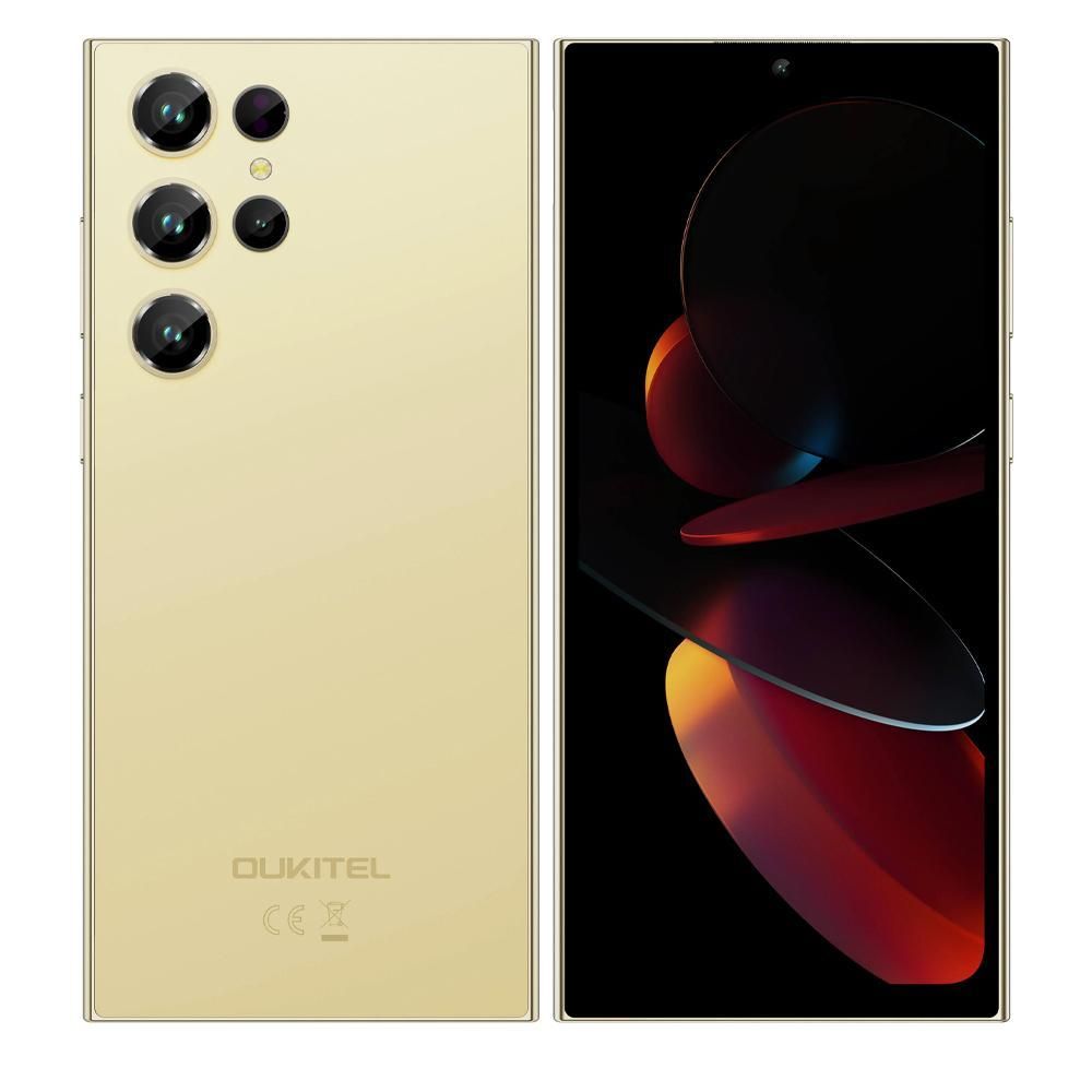 OUKITEL C61, 6.88" HD+, 5150mAh, 16GB RAM + 128GB, 13MP Main Camera - Gold