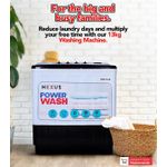 Nexus Washing Machine 13KG Twin Tub white and red - image 2