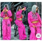 Fashion Pinky crop up and down Trouser