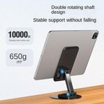 Generic Adjustable Phone Stand - Black,White,Metal, Compatible with 4-9.7" Devices - image 3